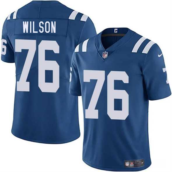 Men & Women & Youth Indianapolis Colts #76 Jack Wilson Blue 2025 Vapor Limited Stitched Jersey,We sell and wholesale Men & Women & Youth Indianapolis Colts #76 Jack Wilson Blue 2025 Vapor Limited Stitched Jersey on line form chian!